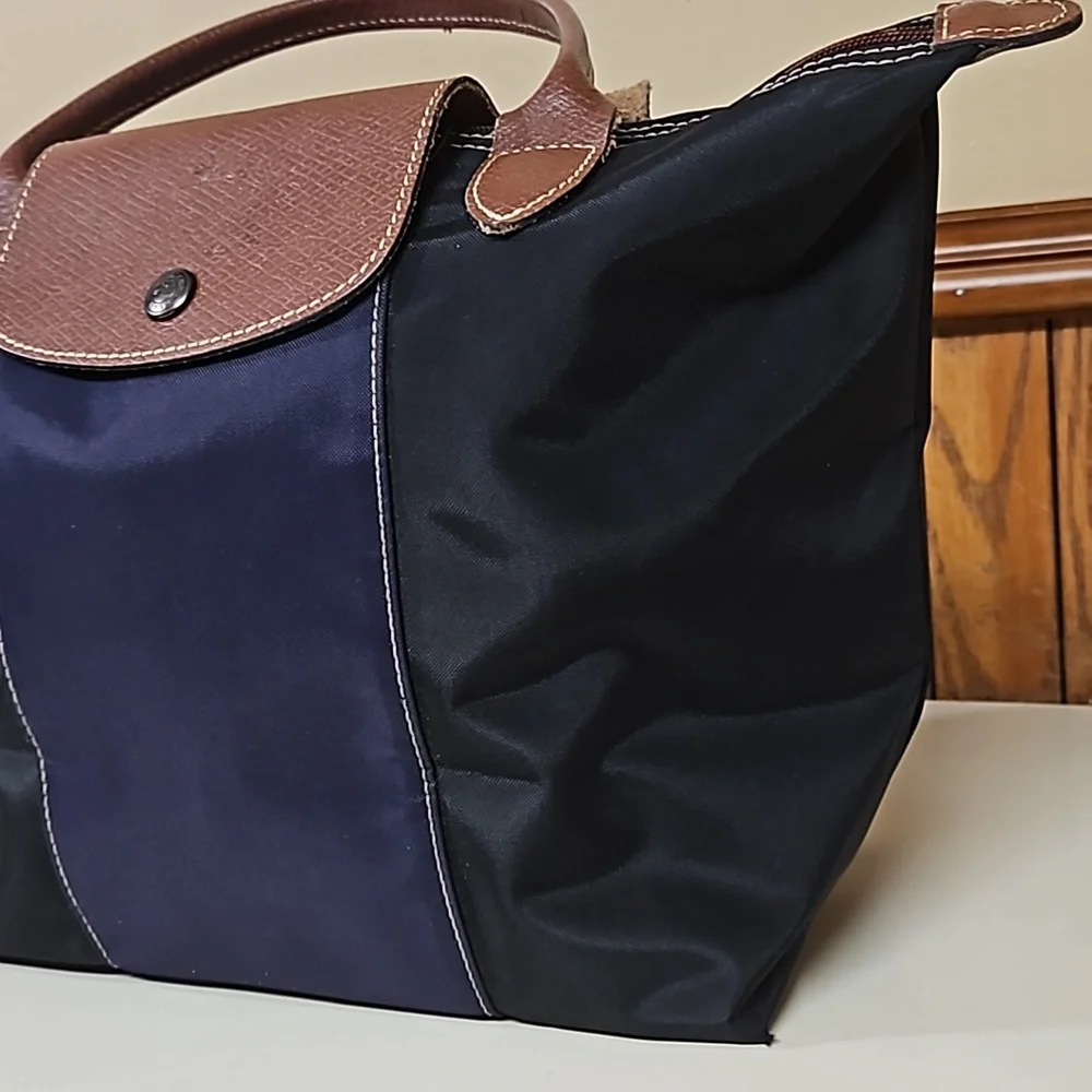 Longchamp Purple and Black Tote Bag - Picture 7 of 17